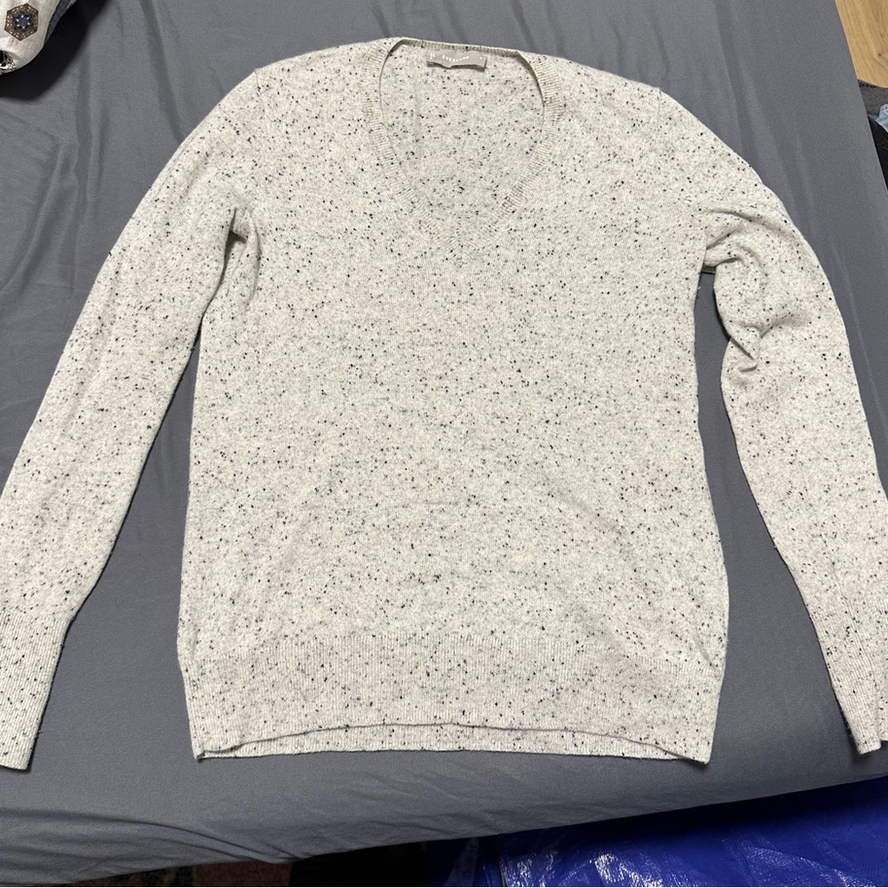 Everlane cashmere v-neck sweater. Size S.
